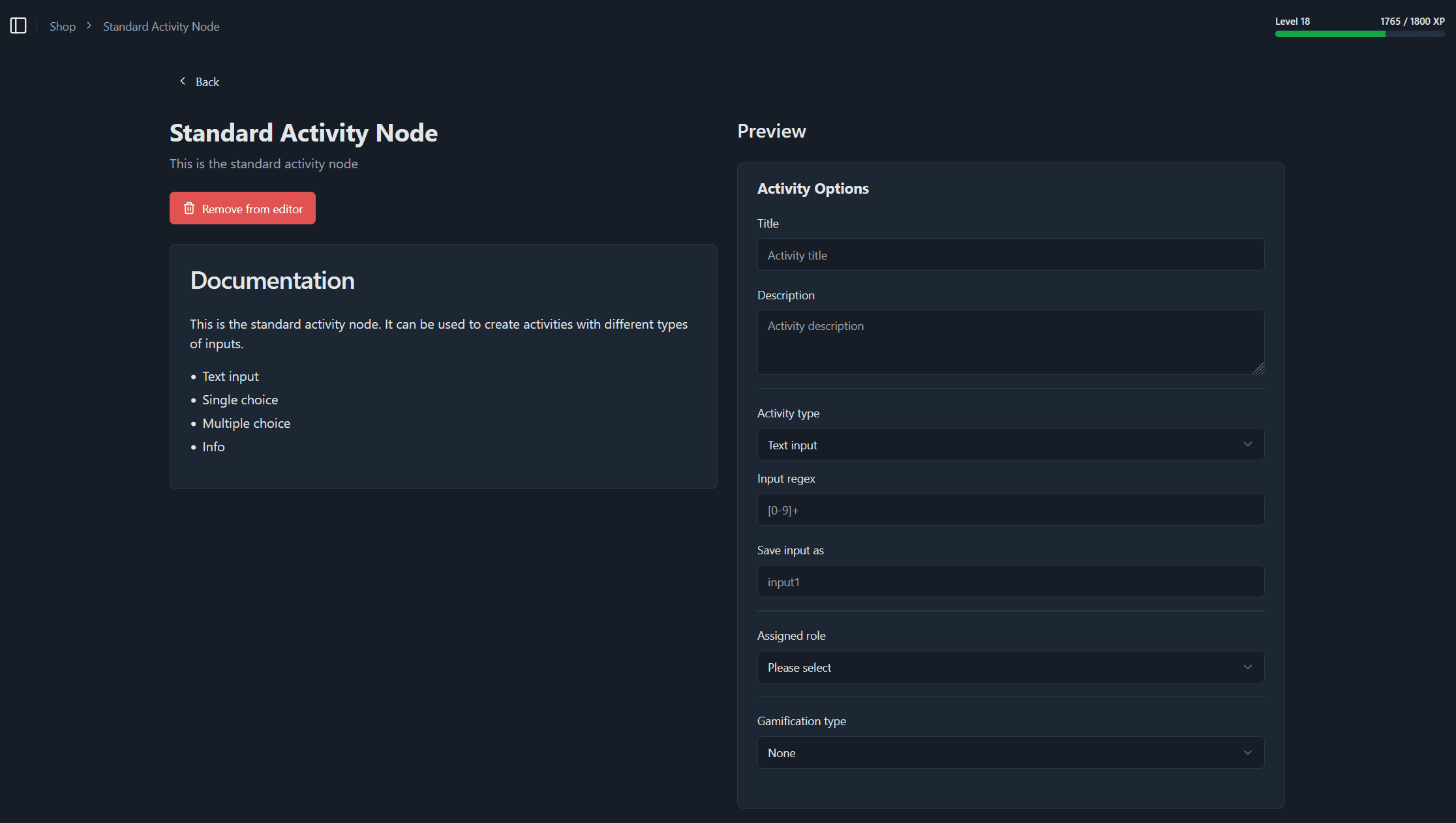 Custom Activities